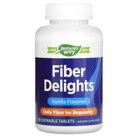 Nature’s Way, Fiber Delights Vanilla chew, 60 Tablets UPC 763948075263 | HiLife Vitamins