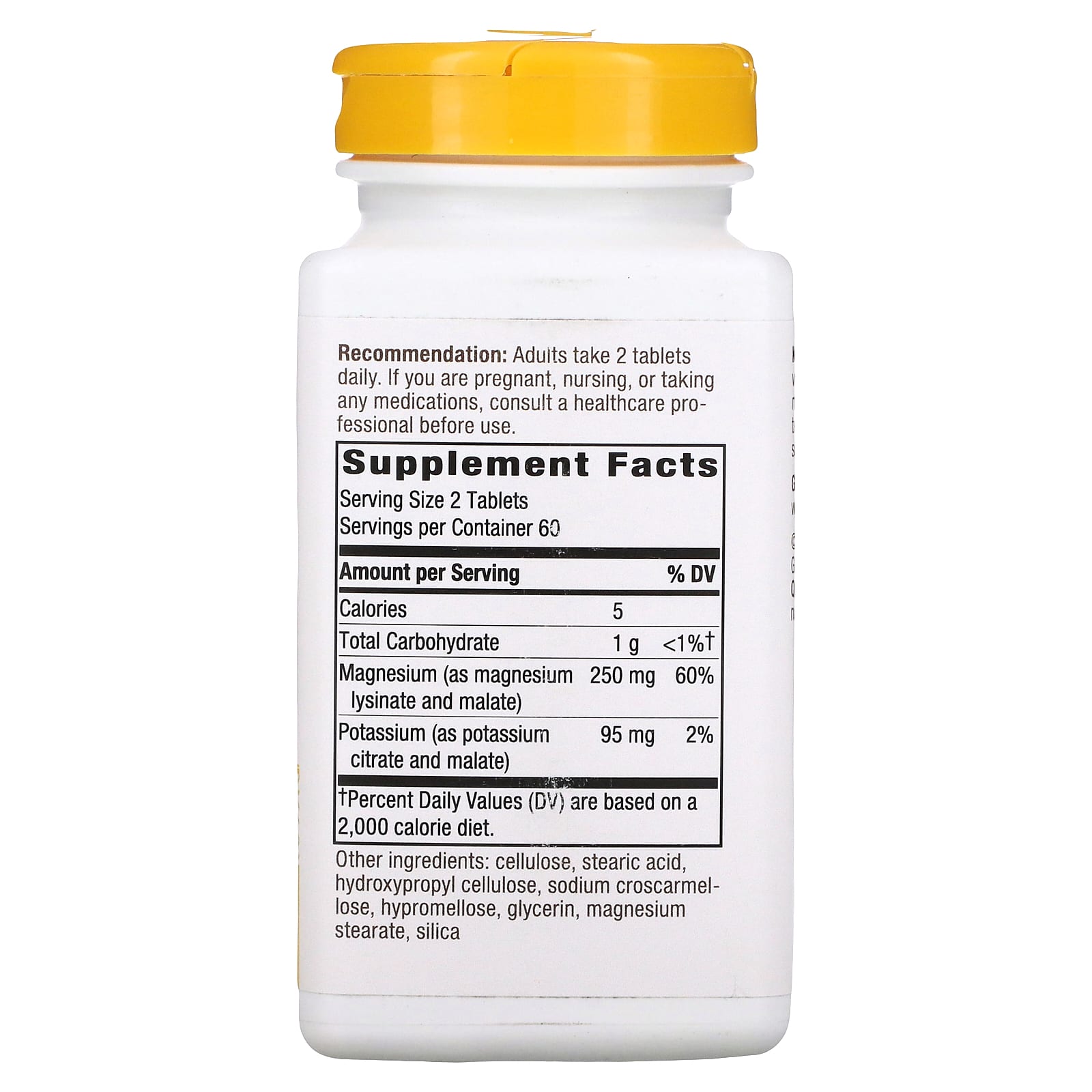Nature’s Way, Krebs Magnesium-Pot. Chelates, 60 Tablets UPC 763948077663 | Hilife Vitamins