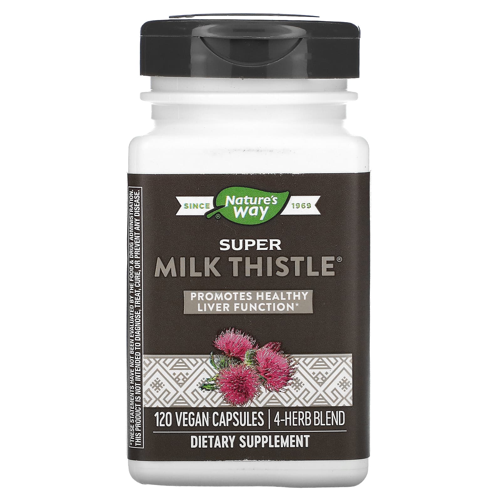 Nature’s Way, Super Milk Thistle, 120 Vegetarian Capsules UPC 763948081028 | Hilife Vitamins