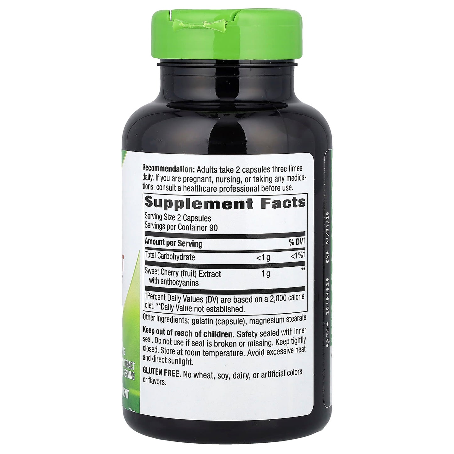 Nature’s Way, Cherry Ext, 180 Capsules UPC 763948085408 | Hilife Vitamins