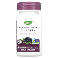 Nature’s Way, Bilberry EXTRACT caps 80 mg, 60 Vegetarian Capsules UPC 763948085866 | HiLife Vitamins