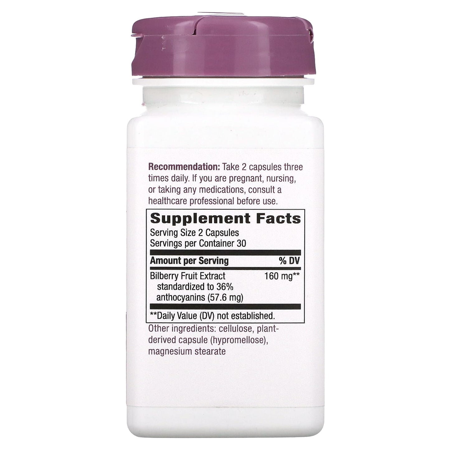 Nature’s Way, Bilberry EXTRACT caps 80 mg, 60 Vegetarian Capsules UPC 763948085866 | HiLife Vitamins