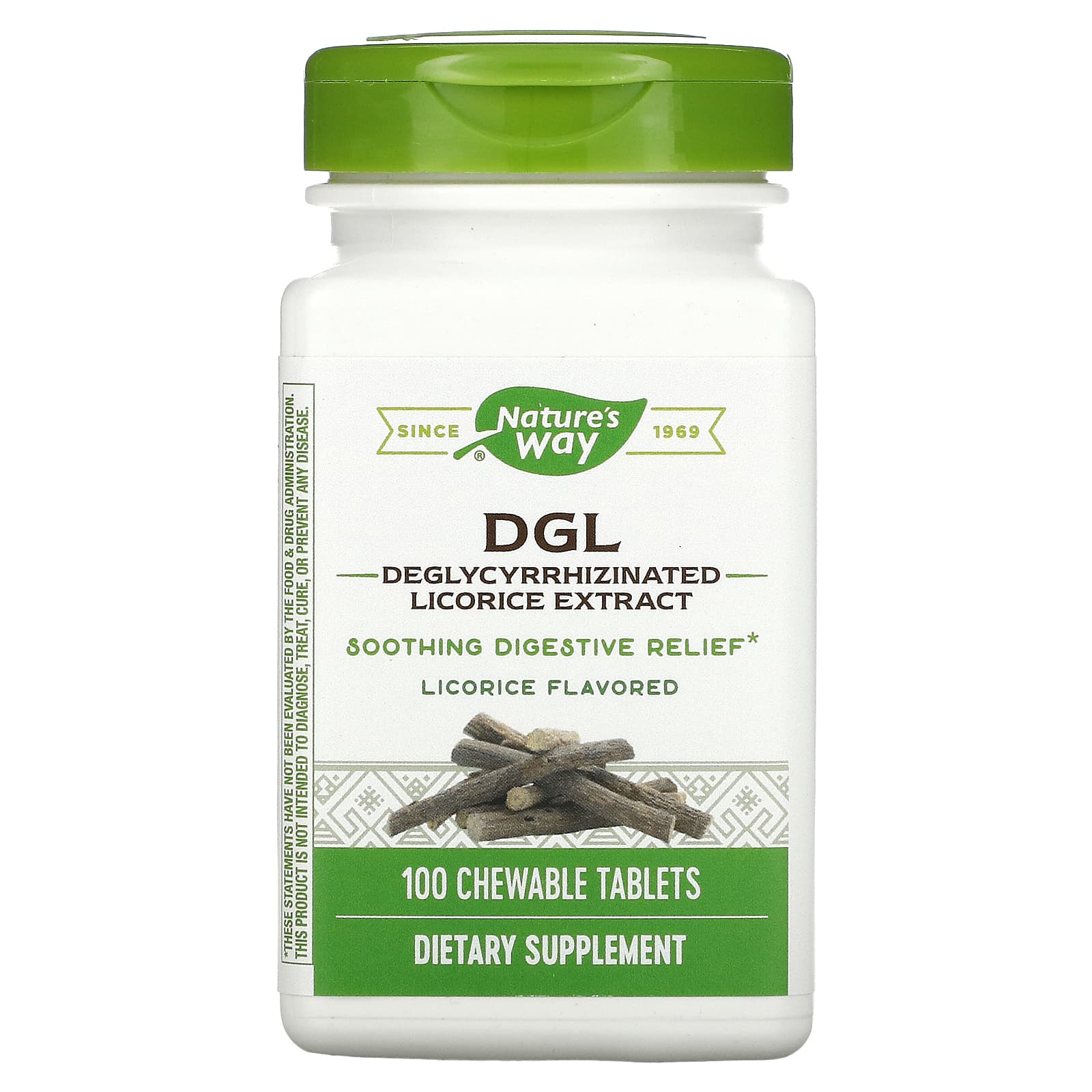 Nature’s Way, Dgl Chew, 100 Tablets UPC 763948090013 | Hilife Vitamins