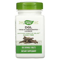 Nature’s Way, Dgl-Ff No Sugar Or Fructose Chew, 100 Tablets UPC 763948090211 | Hilife Vitamins