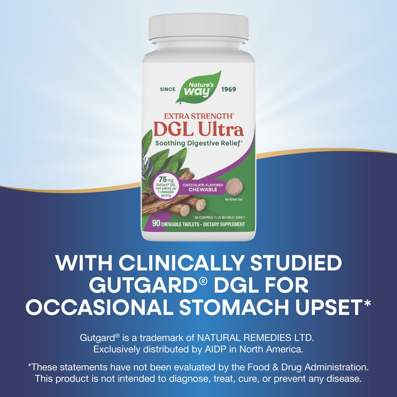 Nature’s Way, Dgl Ultra German Chocolate Chew, 90 Tablets UPC 763948091010 | Hilife Vitamins