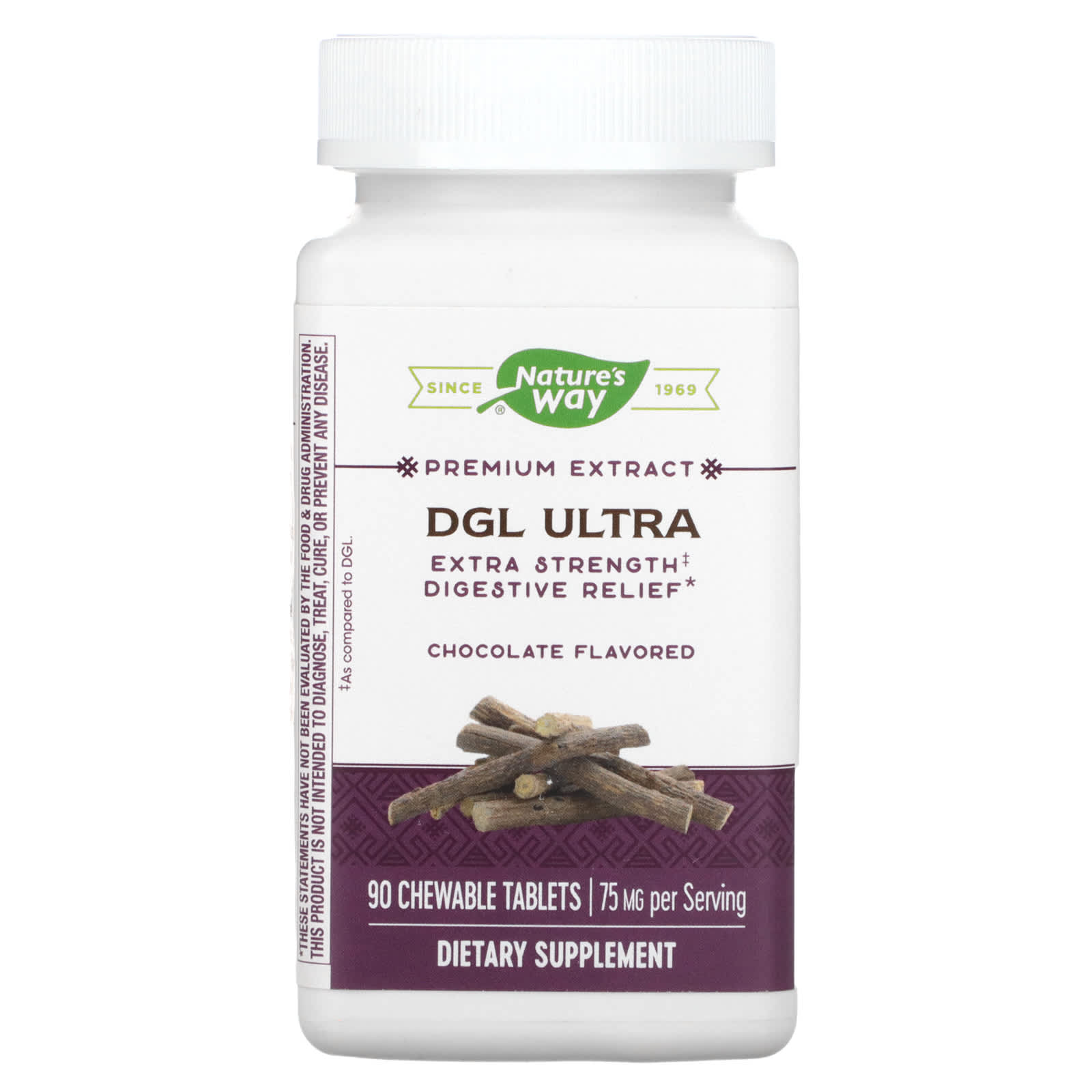 Nature’s Way, Dgl Ultra German Chocolate Chew, 90 Tablets - 763948091010 | Hilife Vitamins