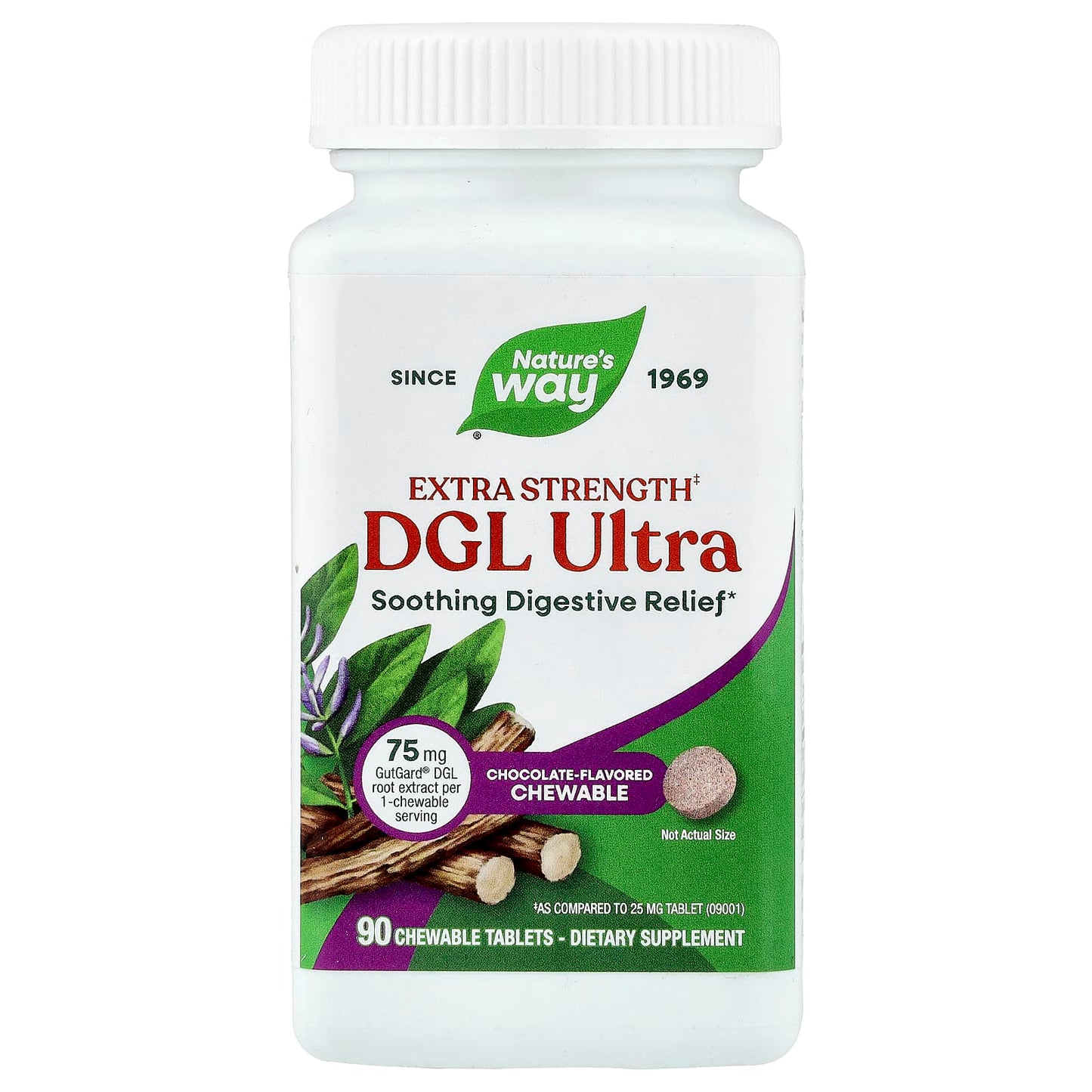 Nature’s Way, Dgl Ultra German Chocolate Chew, 90 Tablets UPC 763948091010 | Hilife Vitamins