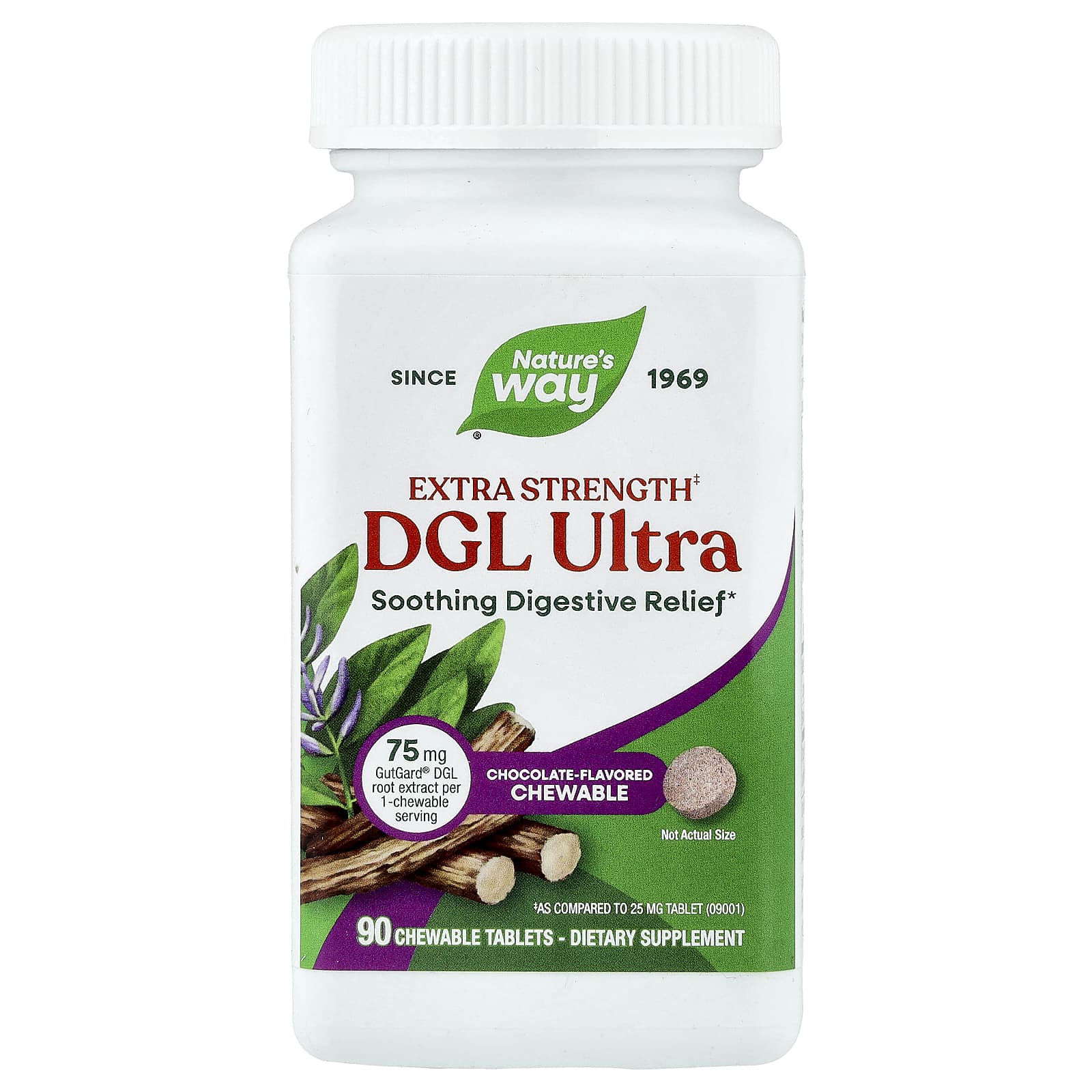Nature’s Way, Dgl Ultra German Chocolate Chew, 90 Tablets UPC 763948091010 | Hilife Vitamins