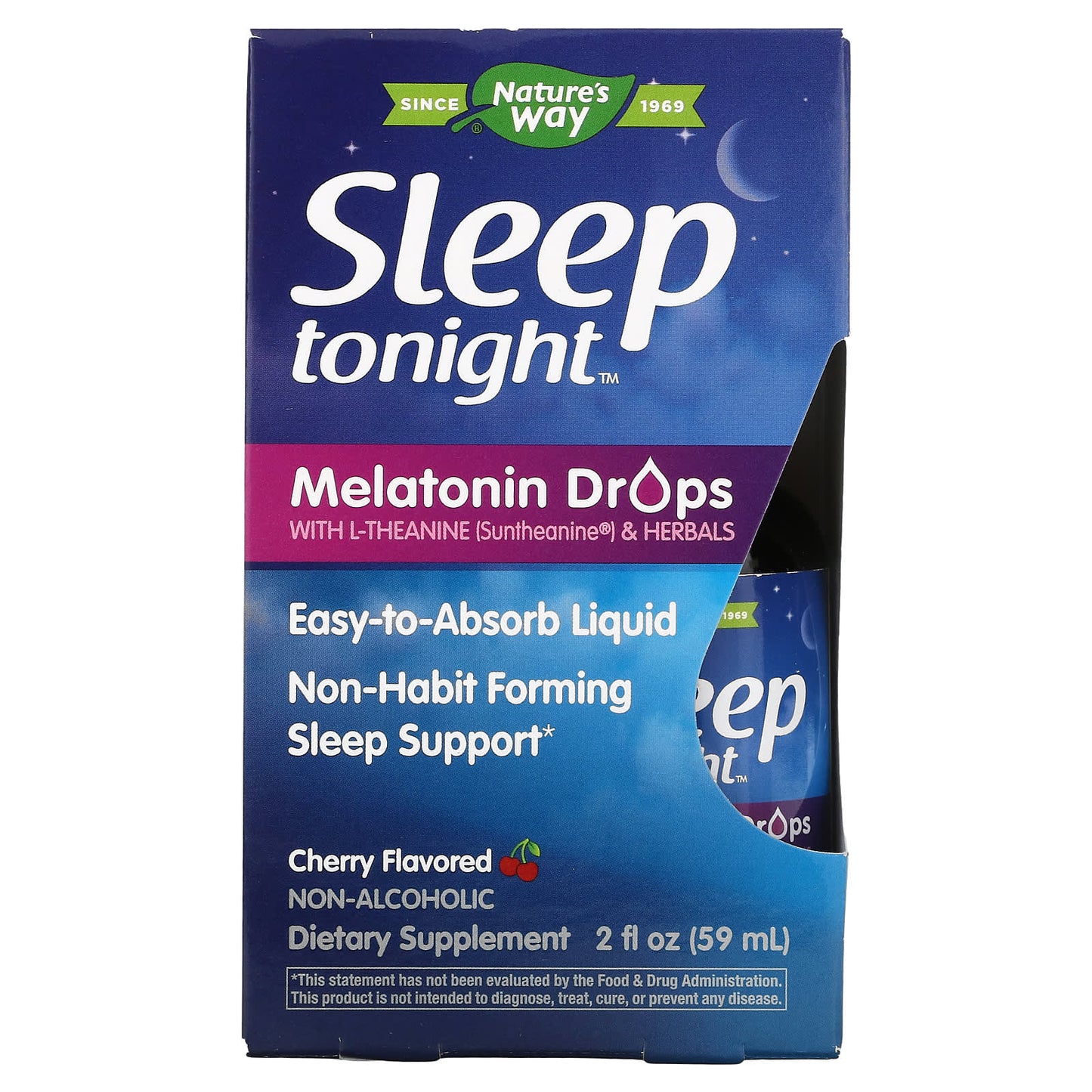 Nature’s Way, sleep tonight melatonin drops 2oz  cherry, 2 Oz liquid UPC 763948107469 | Hilife Vitamins