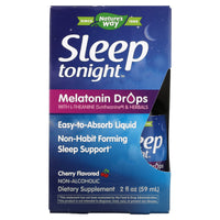 Nature’s Way, sleep tonight melatonin drops 2oz  cherry, 2 Oz liquid UPC 763948107469 | Hilife Vitamins