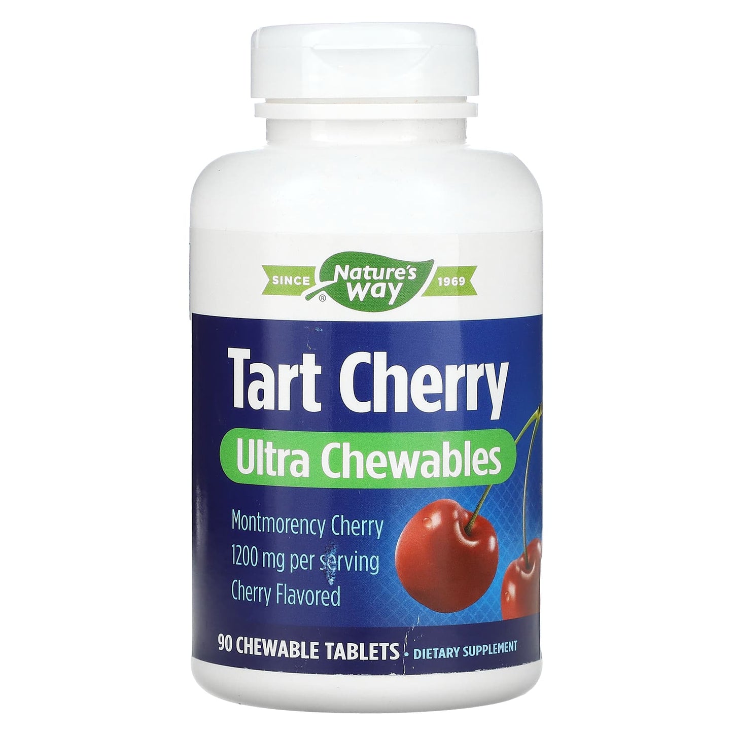 Nature’s Way, Tart Cherry Ultra, 90 Chewable Tablets UPC 763948158317 | Hilife Vitamins