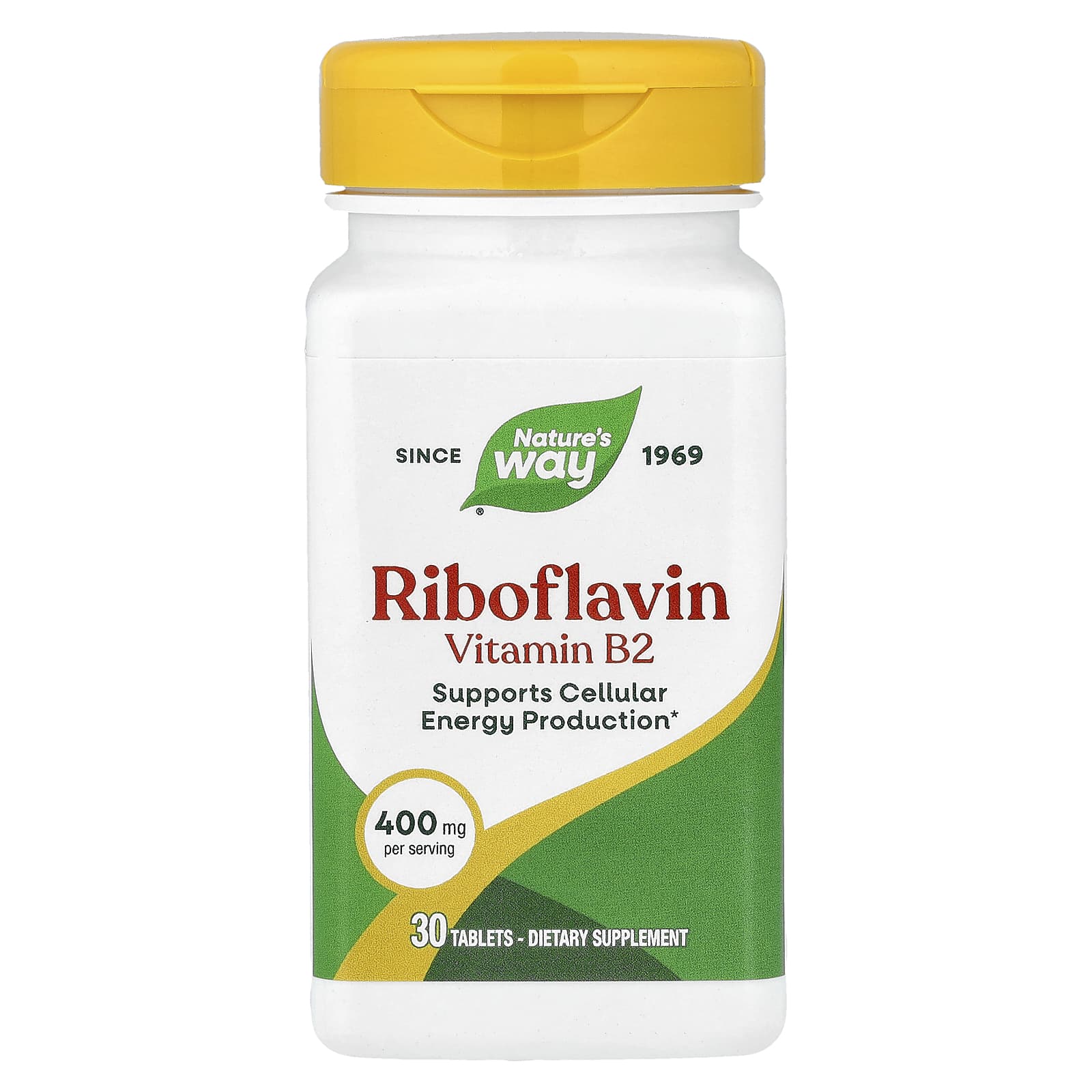 Nature’s Way, Riboflavin Vitamin B2, 400 mg, 30 Tablets UPC 763948168439 | Hilife Vitamins