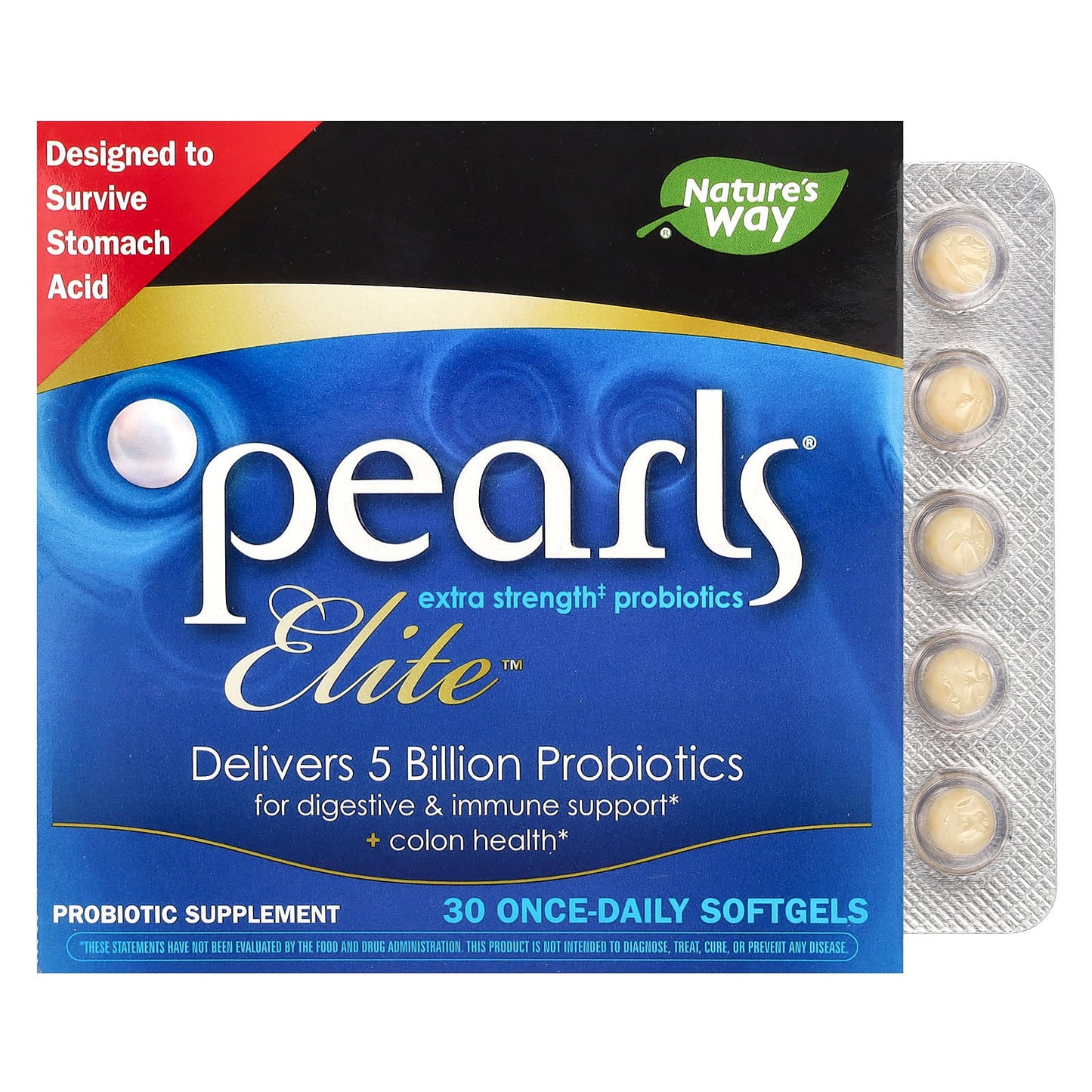 Nature’s Way, Pearls Elite, 30 Capsules UPC 763948564354 | Hilife Vitamins