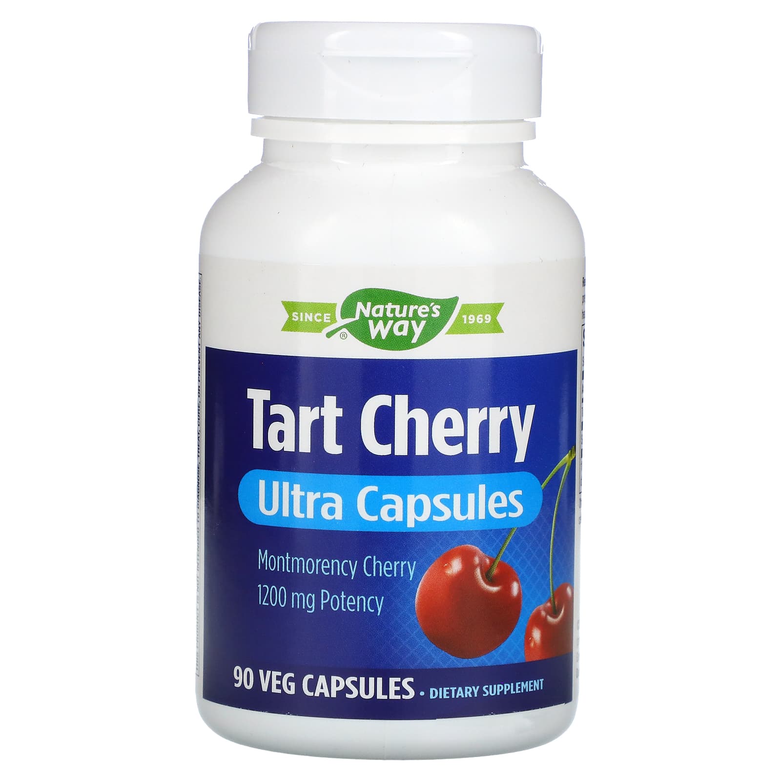 Nature’s Way, Tart Cherry, Ultra Capsules, 1,200 mg, 90 Veg Capsules UPC 763948564453 | Hilife Vitamins