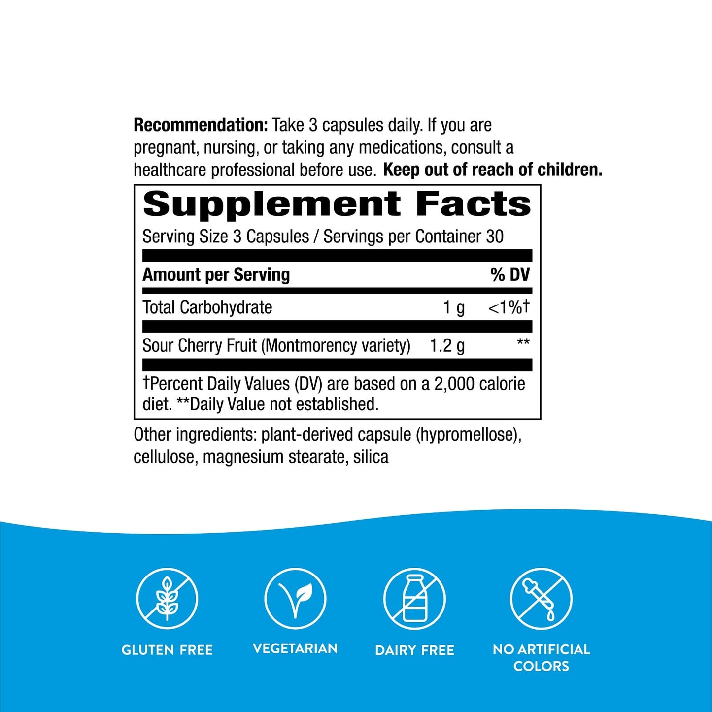 Nature’s Way, Tart Cherry, Ultra Capsules, 1,200 mg, 90 Veg Capsules UPC 763948564453 | Hilife Vitamins