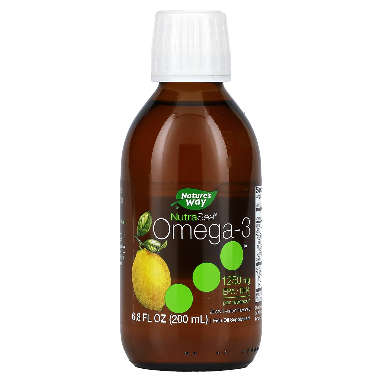 Nature’s Way, NutraSea (TM) Omega-3, 200 Ml (6.8 Fl. Oz.) UPC 850652000084 | HiLife Vitamins
