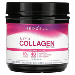 Neocell Laboratories, Super Collagen Peptides, Unflavored, 14.1 oz (400 g) - 016185129863 | Hilife Vitamins