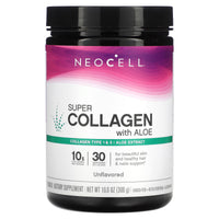 Neocell Laboratories, Super Collagen with Aloe Powder,Unflavored, 10.6 oz (300 g) UPC 016185132726 | HiLife Vitamins