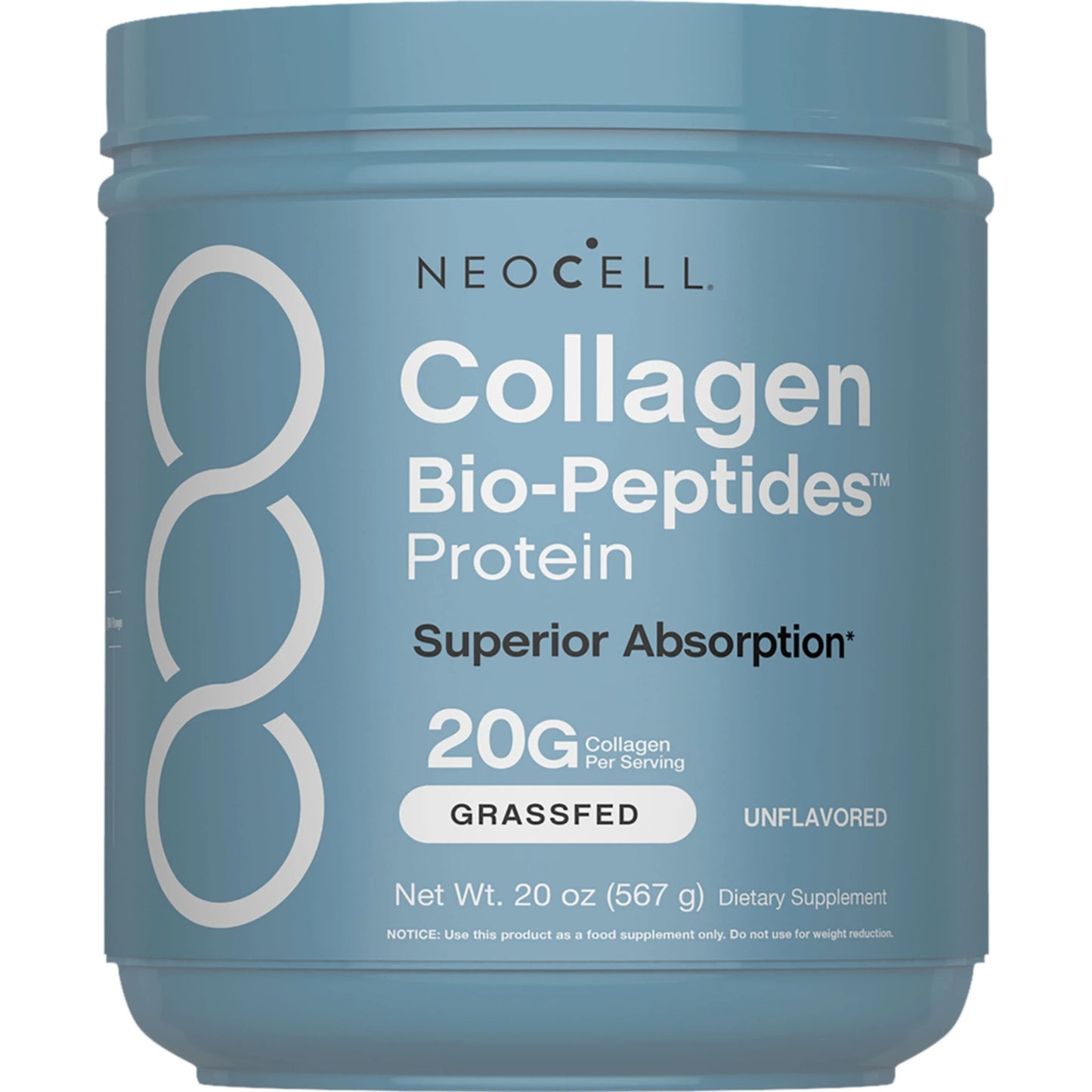 NeoCell, Collagen, Bio-Peptides Protein Unflavored, 20 oz (567 g) UPC 850068585014 | HiLife Vitamins