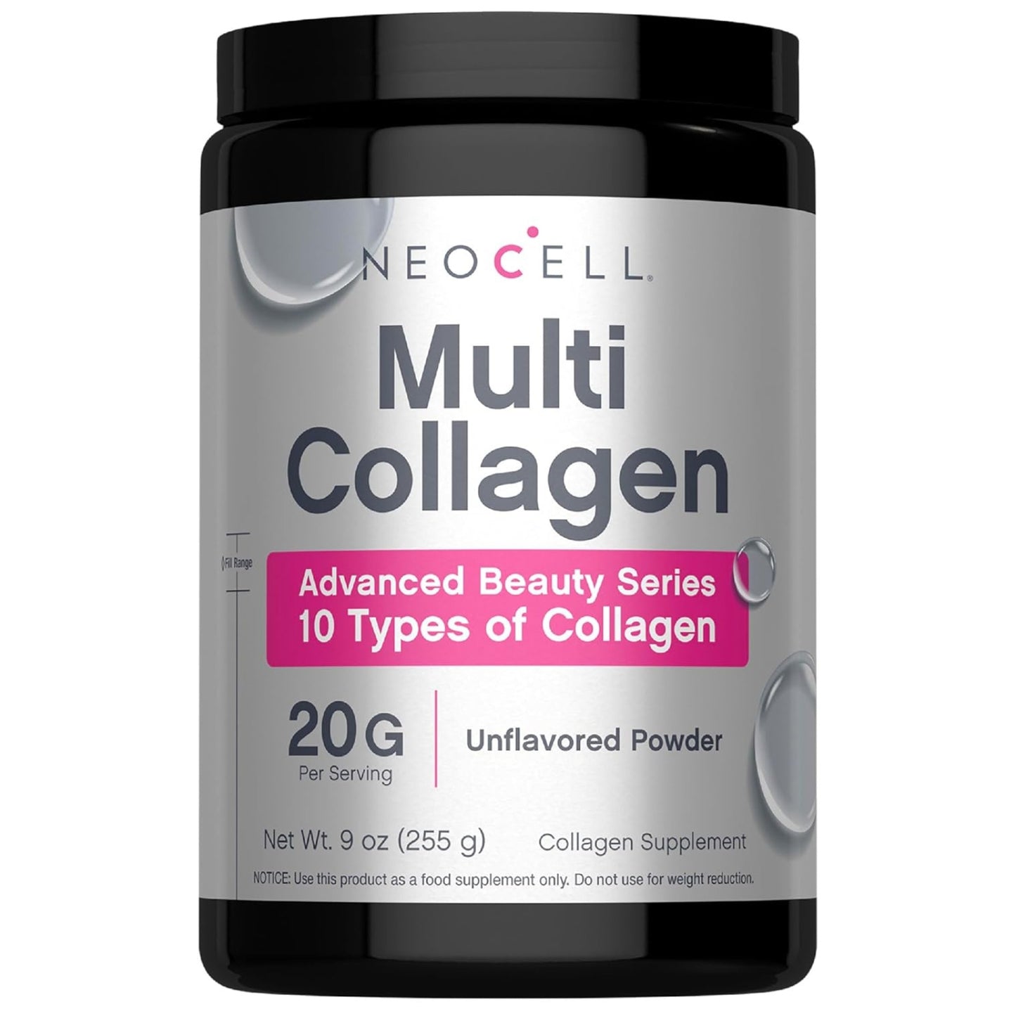 NeoCell, Multi Collagen, Advanced Beauty Series, 9 oz (255 g) UPC 850068585090 | HiLife Vitamins