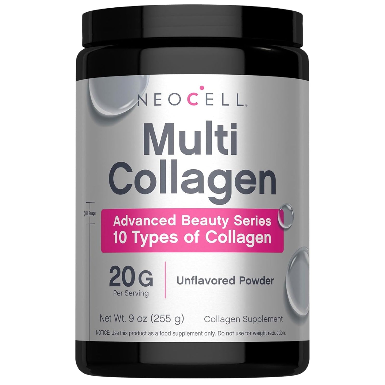 NeoCell, Multi Collagen, Advanced Beauty Series, 9 oz (255 g) UPC 850068585090 | HiLife Vitamins