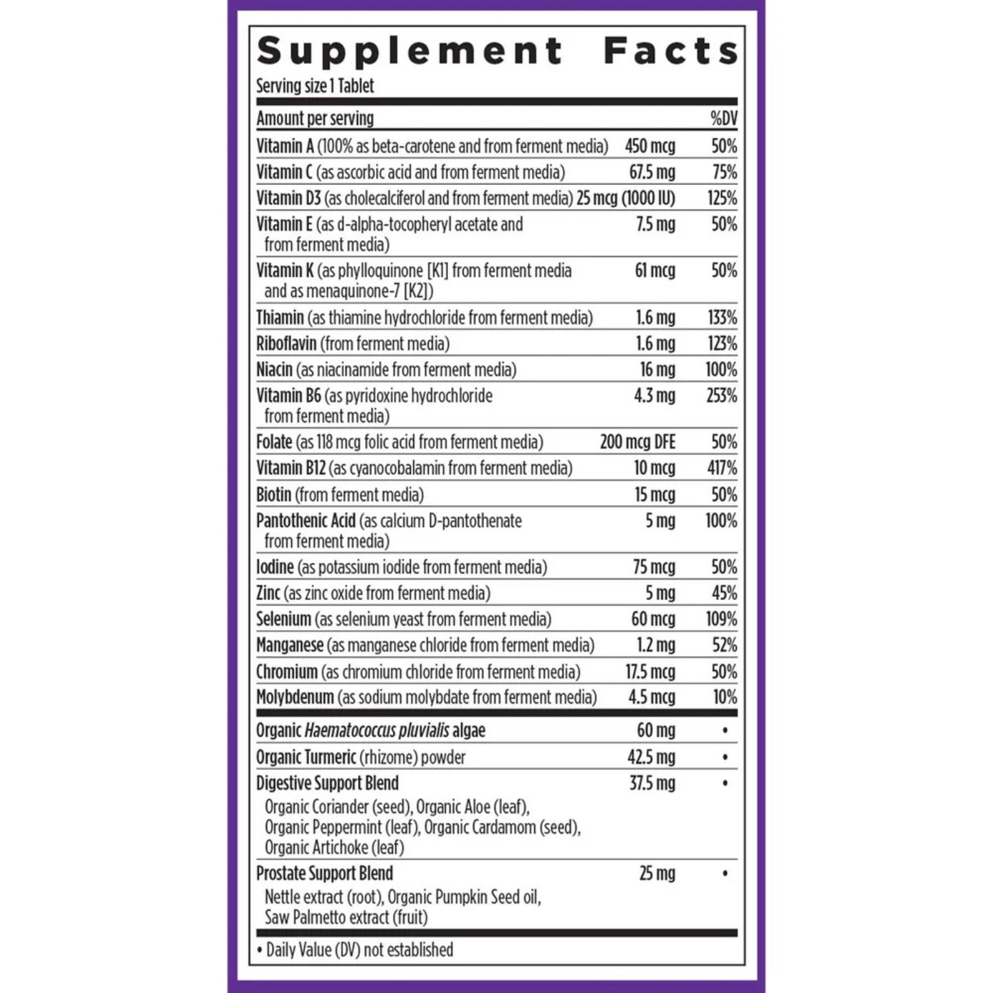 New Chapter, One Daily Every Man™'s Multivitamin 55+, 96 Vegetarian Tablets UPC 727783901484 | HiLife Vitamins