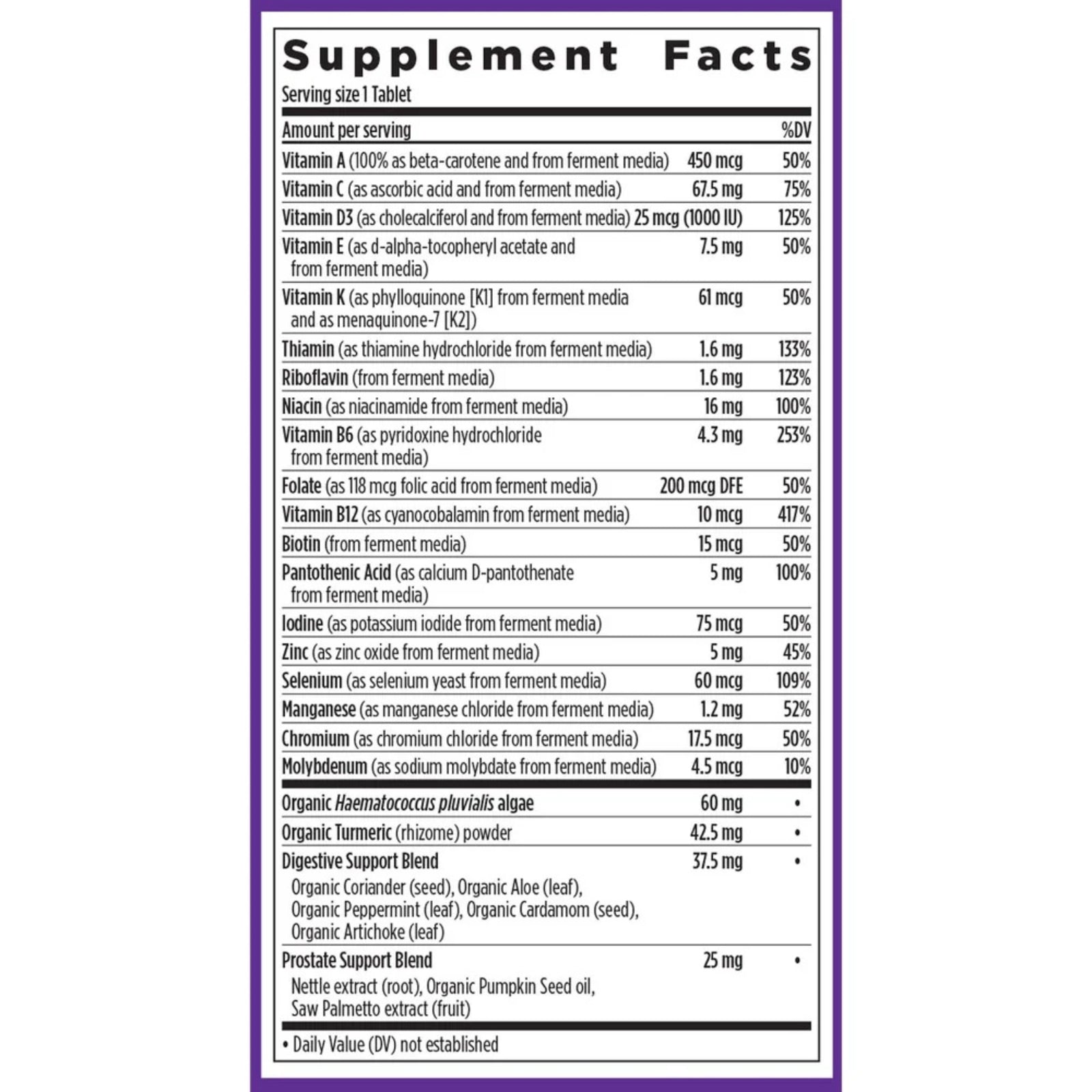 New Chapter, One Daily Every Man™'s Multivitamin 55+, 96 Vegetarian Tablets UPC 727783901484 | HiLife Vitamins
