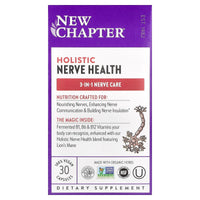 New Chapter, Holistic Nerve Health, 30 Capsules UPC 727783903662 | HiLife Vitamins