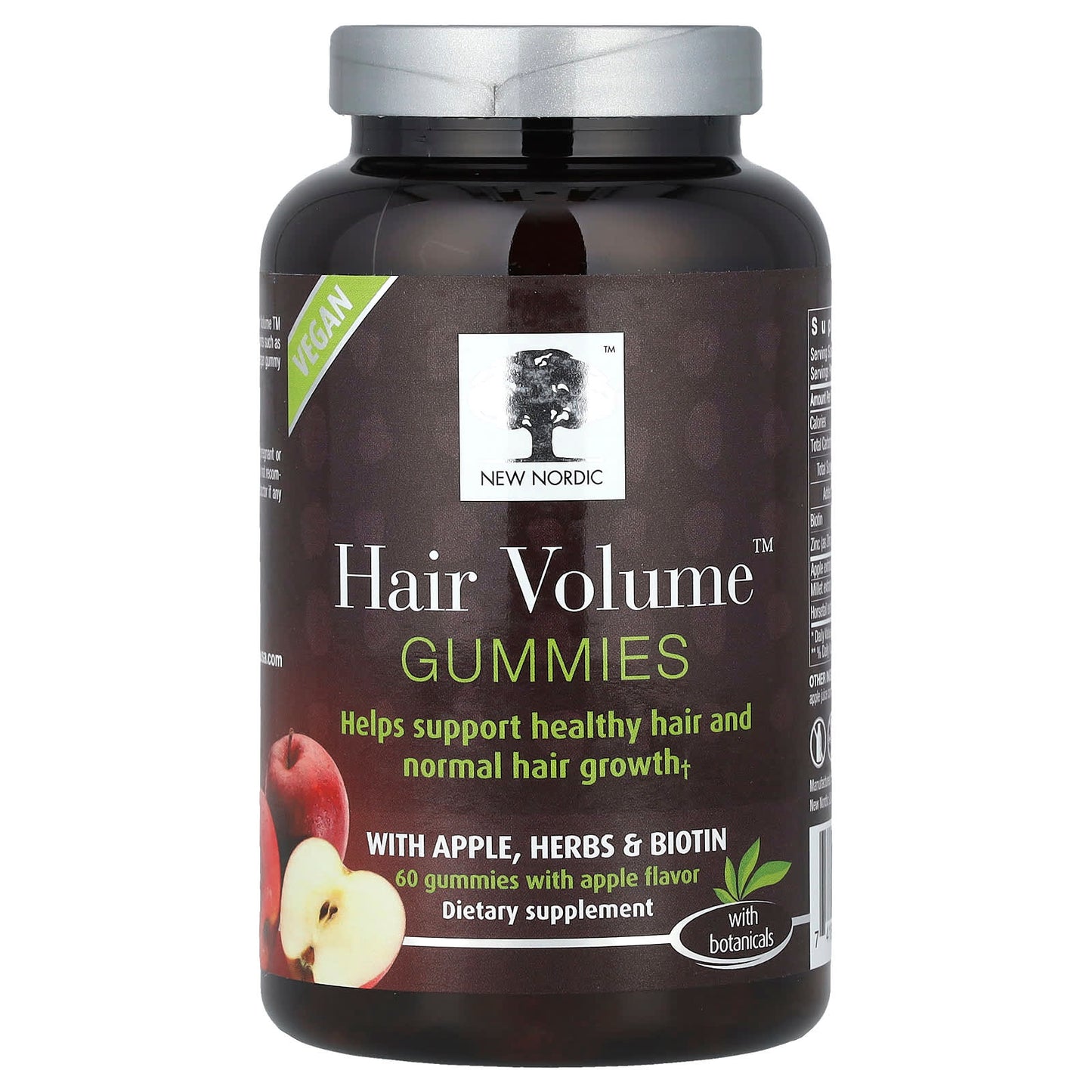 NEW NORDIC US, INC., Hair Volume Gummies, 60 GUMMY UPC 741805000603 | Hilife Vitamins