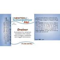 Newton Homeopathics Pro, Drainer, 1 Fl oz (30 ML) UPC 788199008013 | Hilife Vitamins