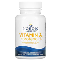 Nordic Naturals, Vitamin A +Carotenoids, 30 Softgels UPC 768990015304 | HiLife Vitamins