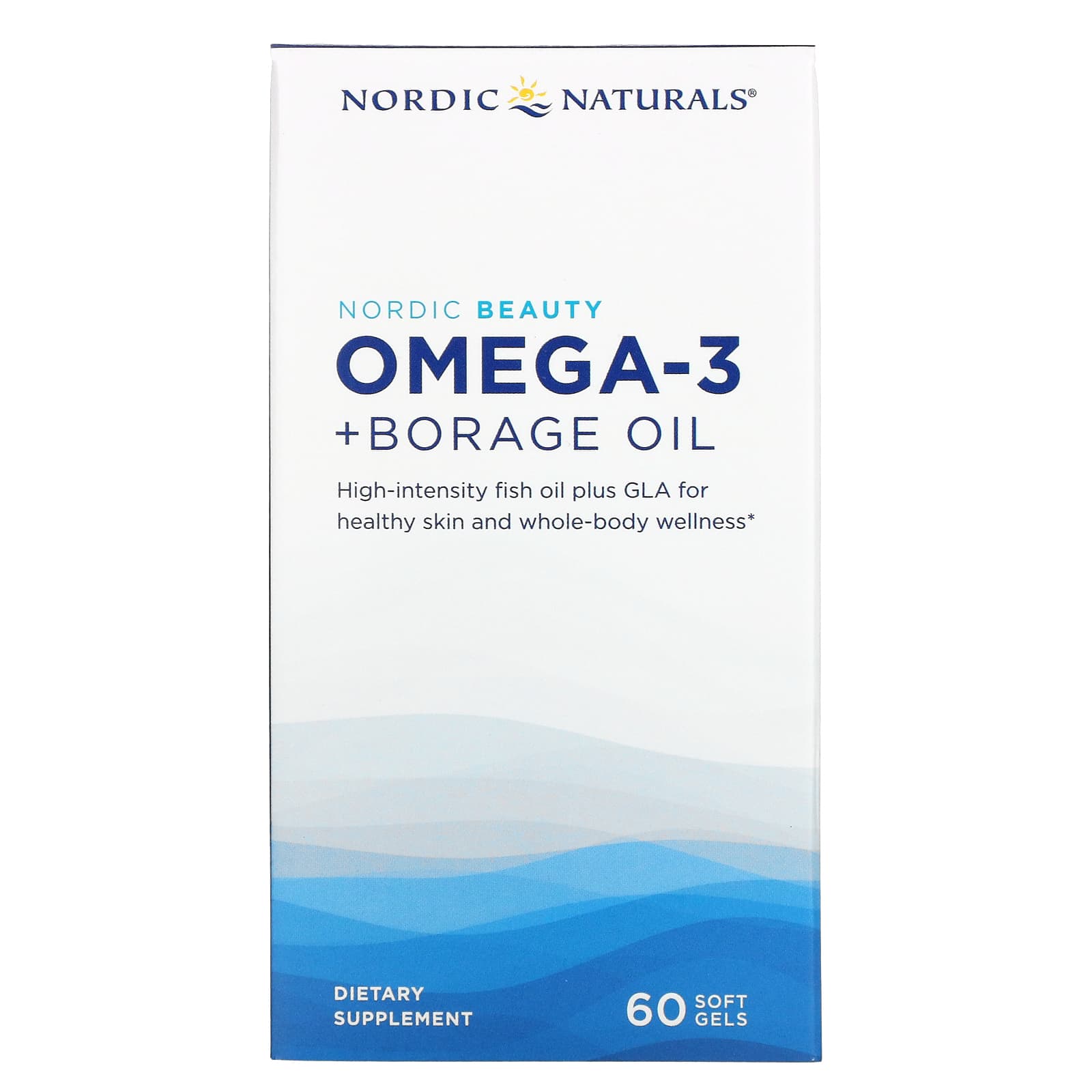 Nordic Naturals, Nordic Beauty, Omega-3 + Borage Oil, 60 Softgels UPC 768990016677 | HiLife Vitamins