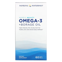 Nordic Naturals, Nordic Beauty, Omega-3 + Borage Oil, 60 Softgels UPC 768990016677 | HiLife Vitamins