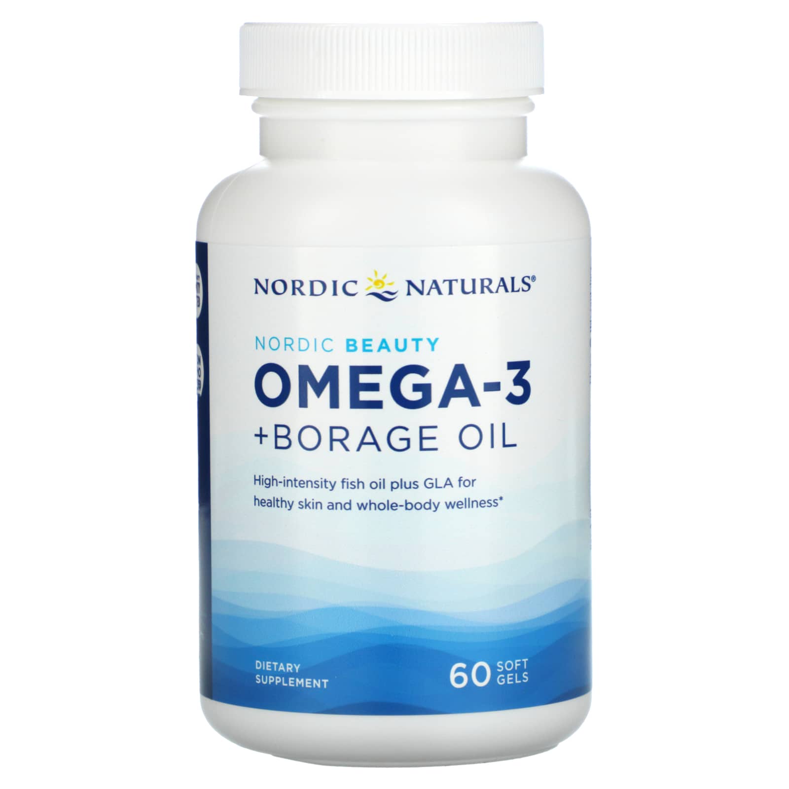 Nordic Naturals, Nordic Beauty, Omega-3 + Borage Oil, 60 Softgels UPC 768990016677 | HiLife Vitamins