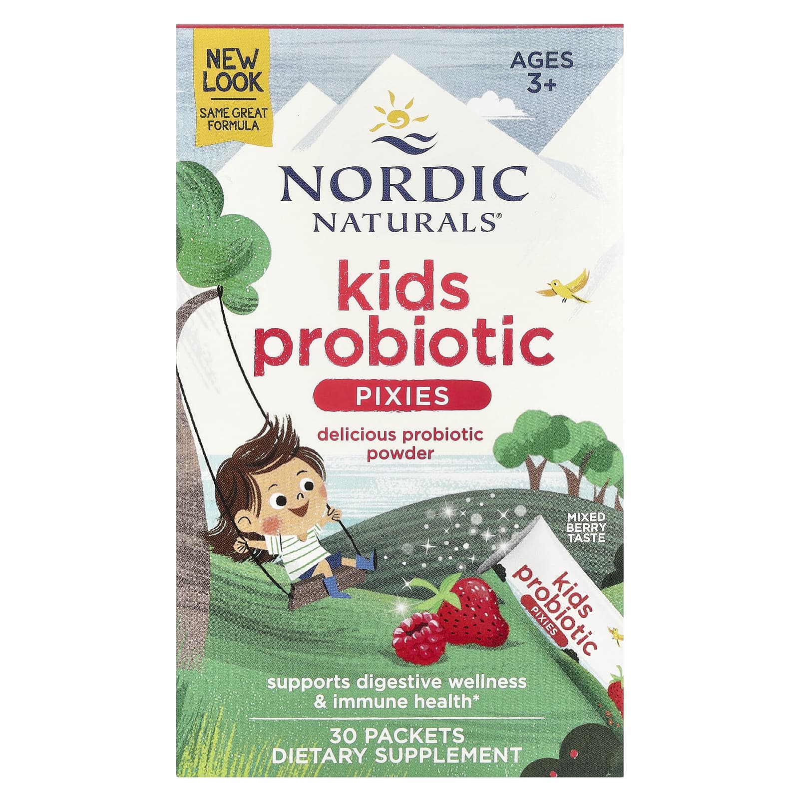 Nordic Naturals, Kids Probiotic Pixies, 30 Packets UPC 768990016783 | HiLife Vitamins