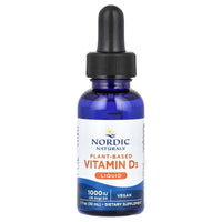Nordic Naturals, Plant-Based Vitamin D3 Liquid, Great Apple, 25 mcg (1,000 IU), 1 fl oz (30 ml) UPC 768990016806 | HiLife Vitamins