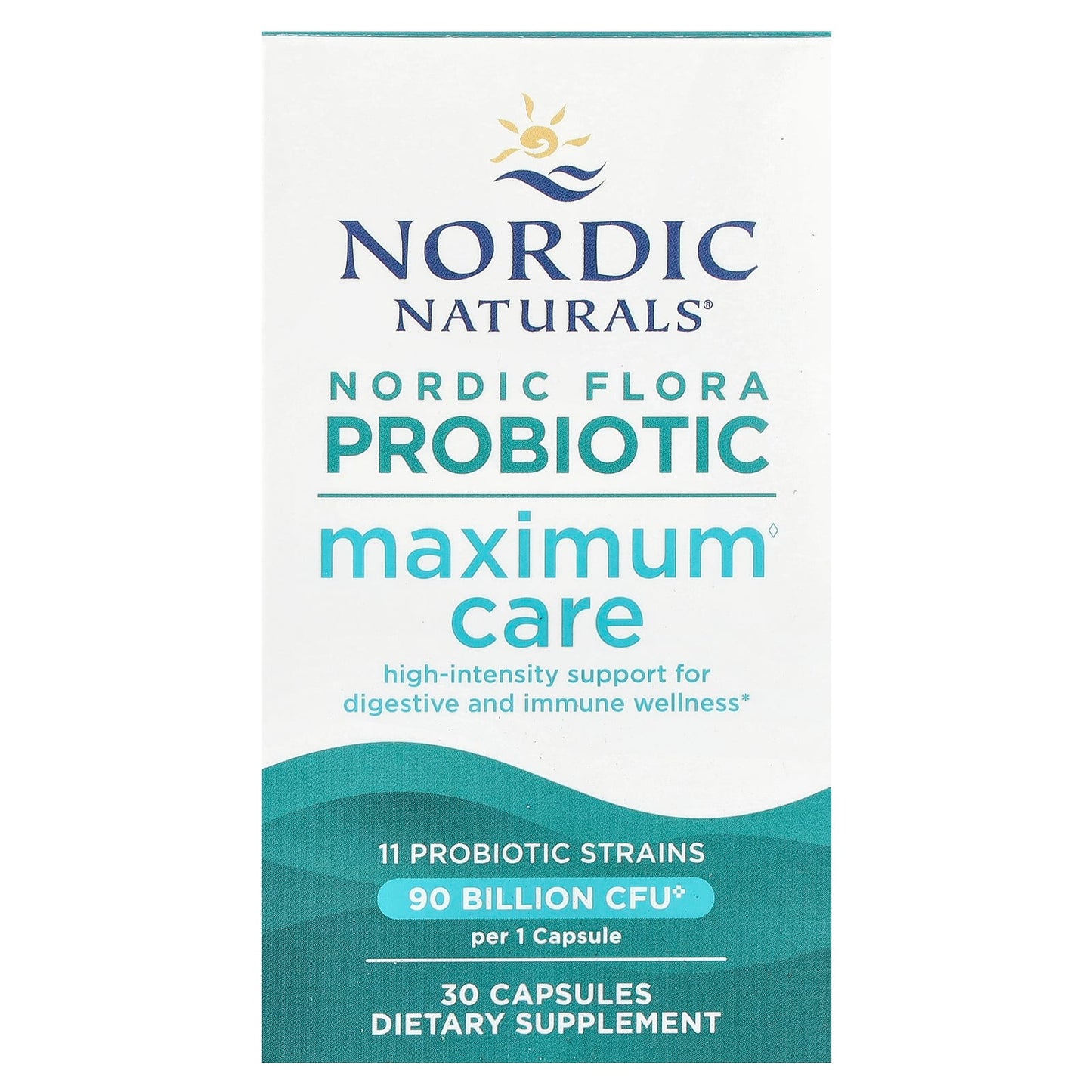 Nordic Naturals, Nordic® Flora Probiotic Maximum Care, 30 Capsules UPC 768990016851 | HiLife Vitamins