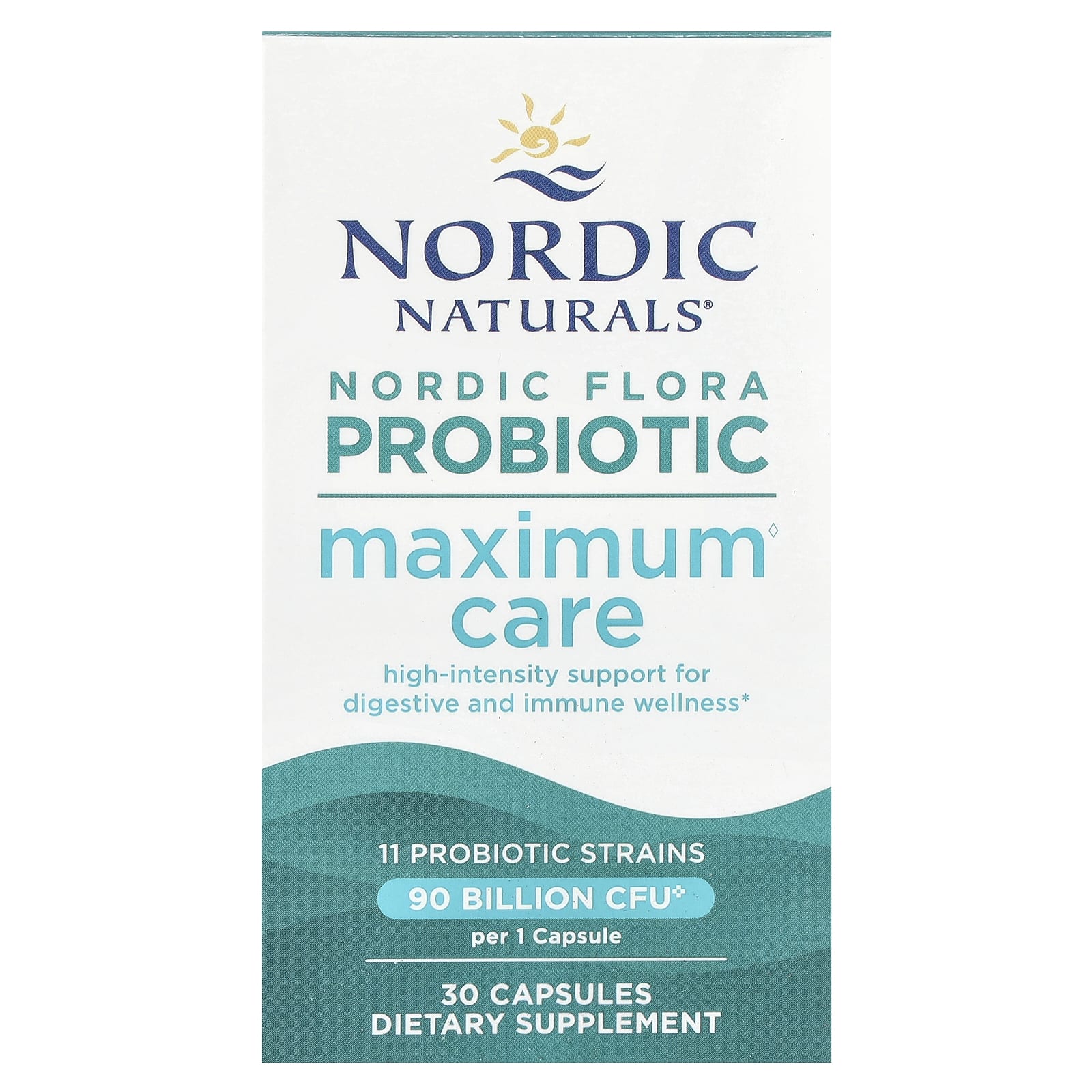 Nordic Naturals, Nordic® Flora Probiotic Maximum Care, 30 Capsules UPC 768990016851 | HiLife Vitamins