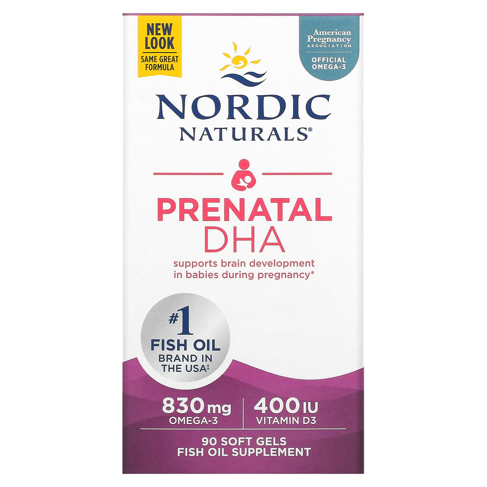 Nordic Naturals, Prenatal DHA, 90 Softgels UPC 768990017414 | HiLife Vitamins