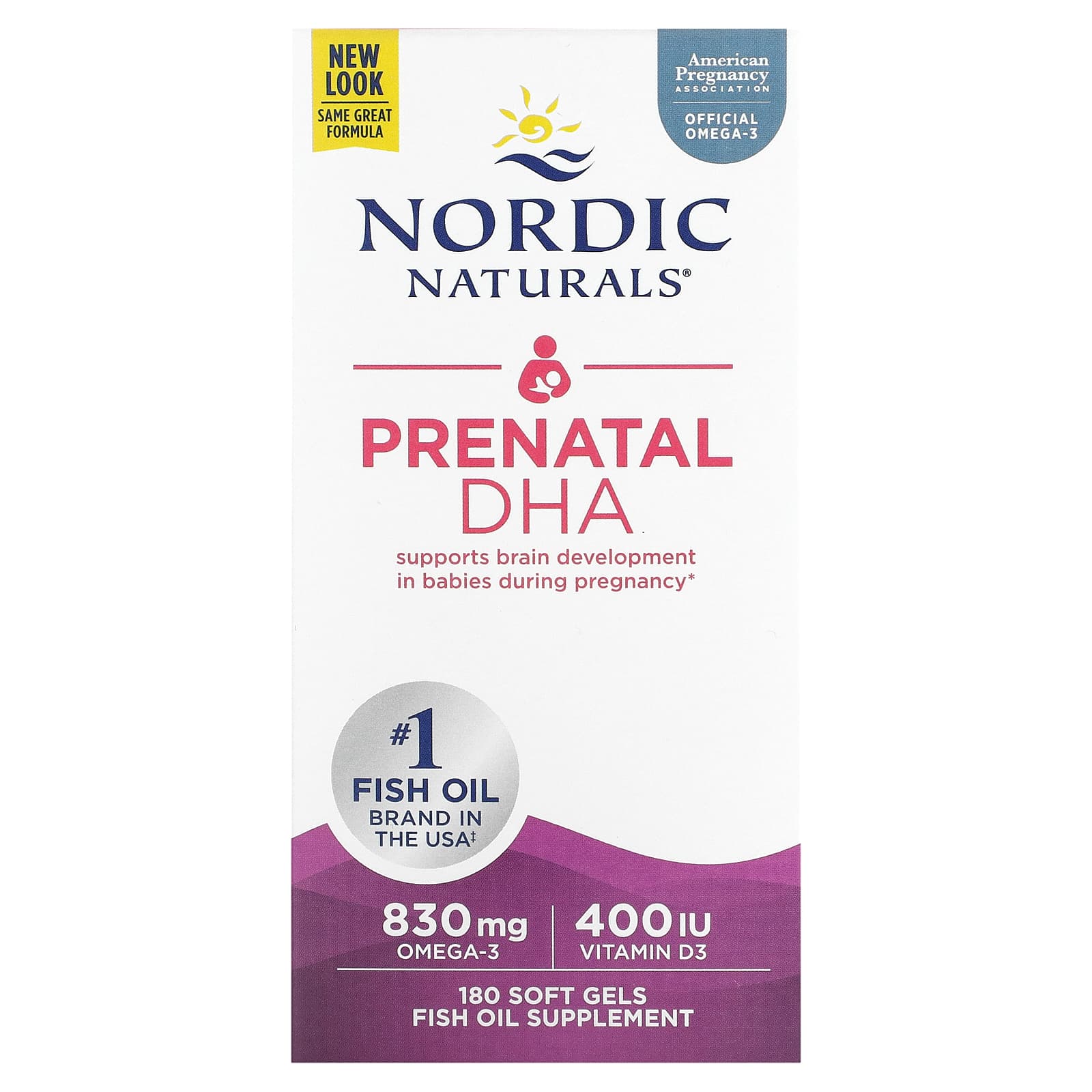 Nordic Naturals, Prenatal DHA, 180 Softgels UPC 768990017483 | HiLife Vitamins