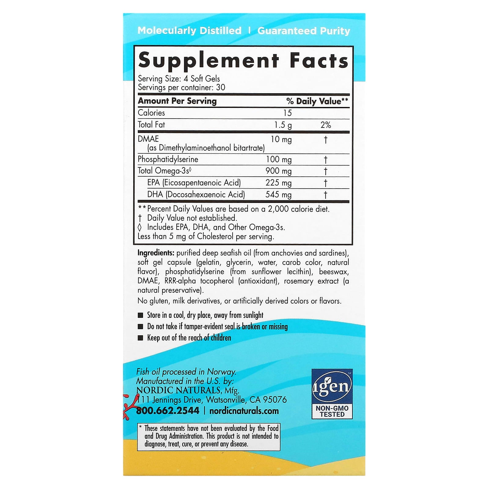 Nordic Naturals, Omega Focus Jr., 120 Softgels UPC 768990027857 | HiLife Vitamins