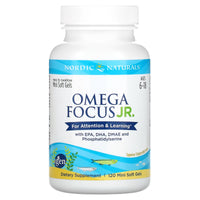 Nordic Naturals, Omega Focus Jr., 120 Softgels UPC 768990027857 | HiLife Vitamins