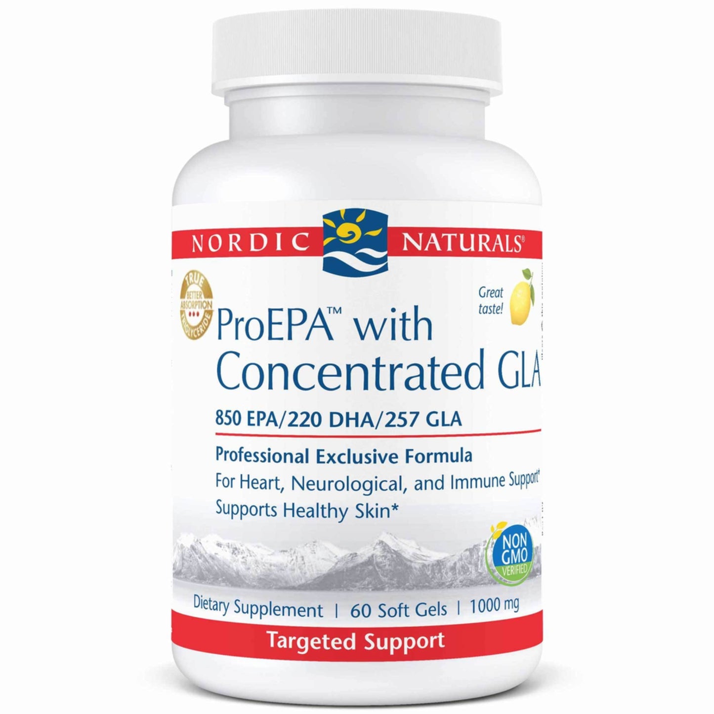 Nordic Naturals, ProEPA™ with Concentrated GLA, 60 Softgels UPC 768990030901 | HiLife Vitamins