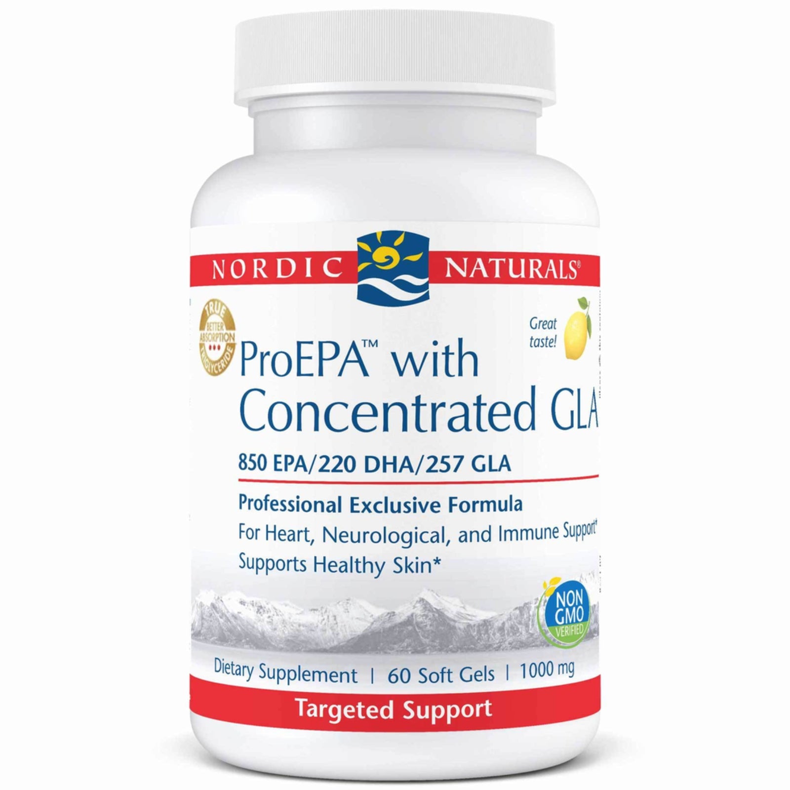 Nordic Naturals, ProEPA™ with Concentrated GLA, 60 Softgels UPC 768990030901 | HiLife Vitamins