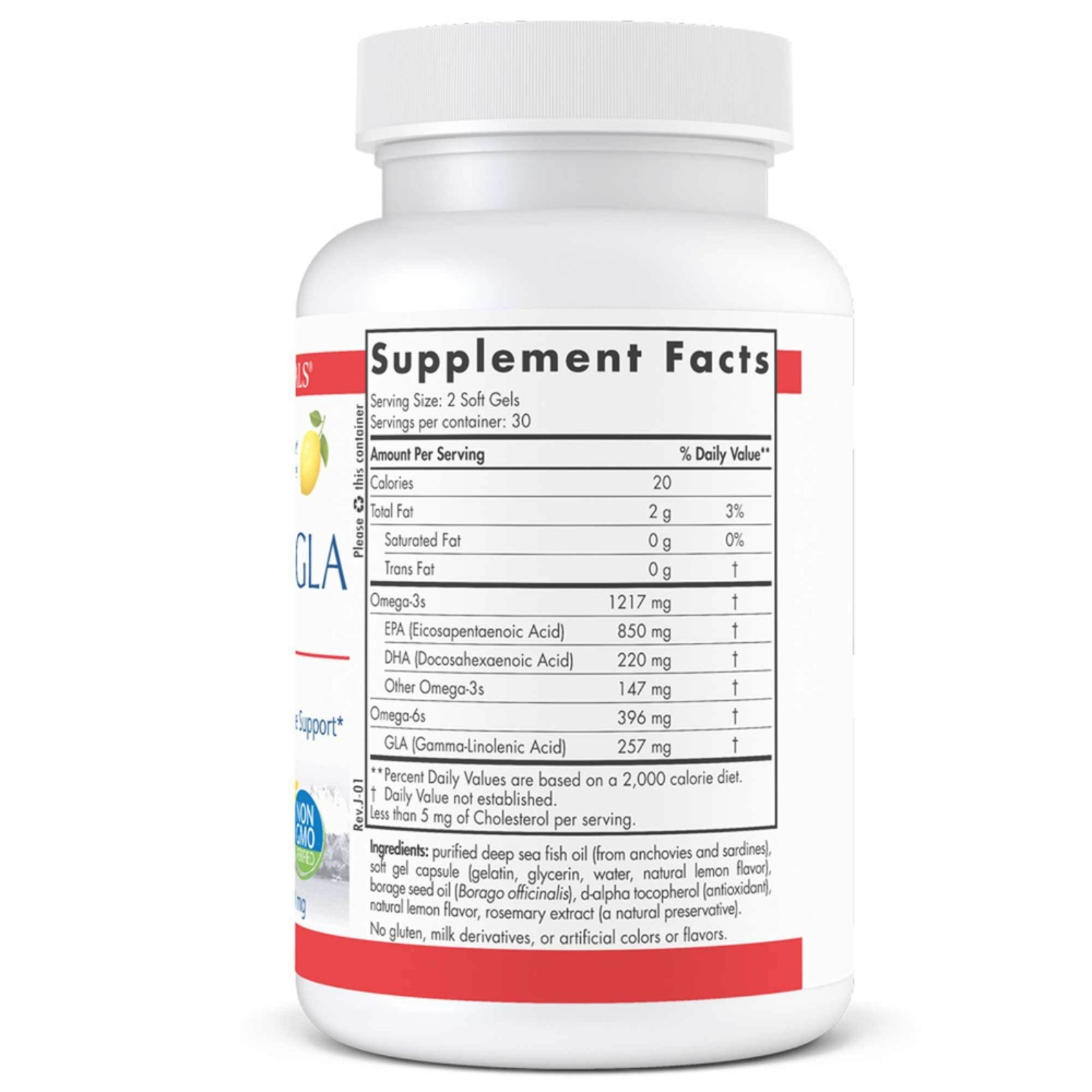 Nordic Naturals, ProEPA™ with Concentrated GLA, 60 Softgels UPC 768990030901 | HiLife Vitamins
