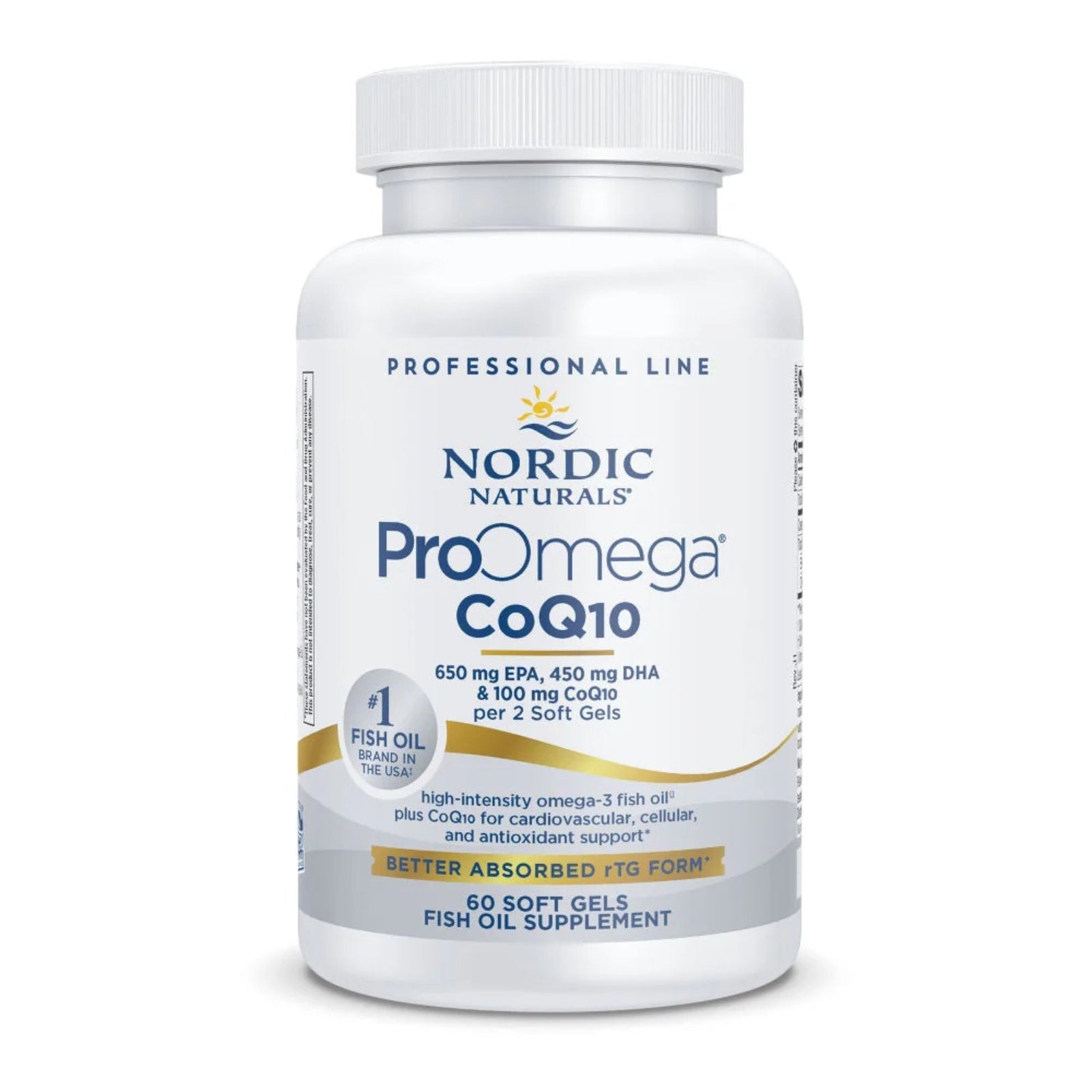 Nordic Naturals, ProOmega® CoQ10, 60 Softgels UPC 768990121302 | HiLife Vitamins