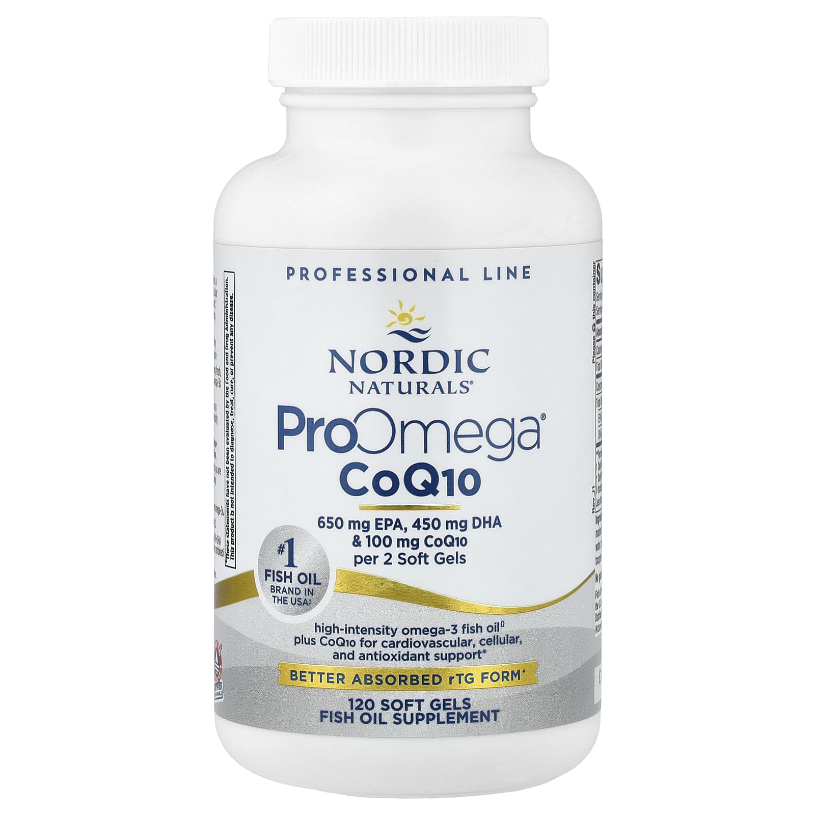 Nordic Naturals, ProOmega® CoQ10, 120 Softgels UPC 768990131301 | HiLife Vitamins