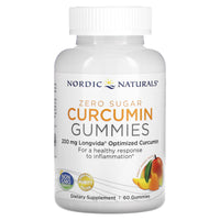 Nordic Naturals, Zero Sugar Curcumin Gummies, 60 Gummies UPC 768990301865 | HiLife Vitamins