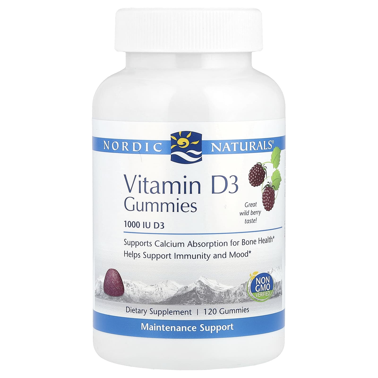 Nordic Naturals, Vitamin D3 Gummies (Pro), 120 Gummies UPC 768990311468 | HiLife Vitamins