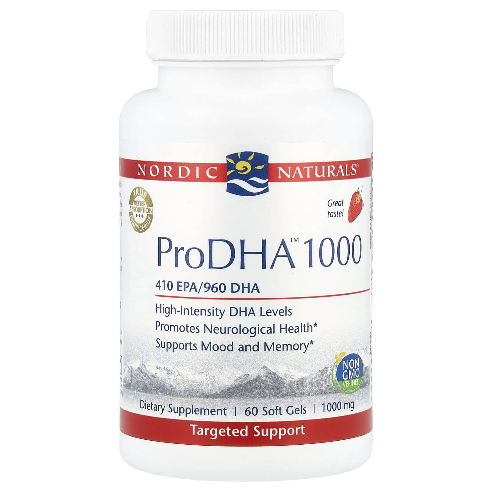 Nordic Naturals, ProDHA 1000™, 60 Softgels UPC 768990500893 | HiLife Vitamins